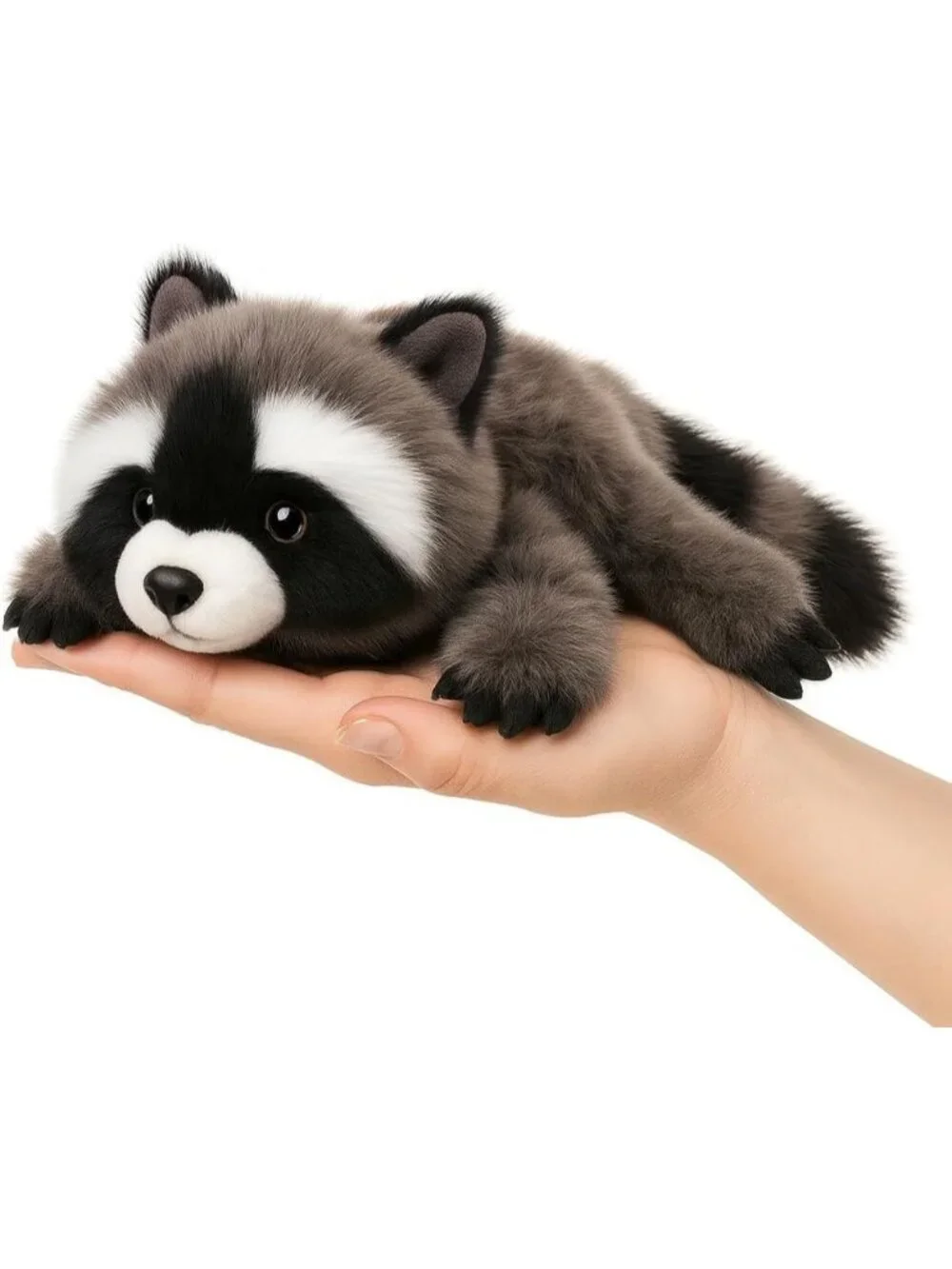Raccoon Stuffed Animal Plush Toy Cute Soft Pocket Size Gift for Kids Girls